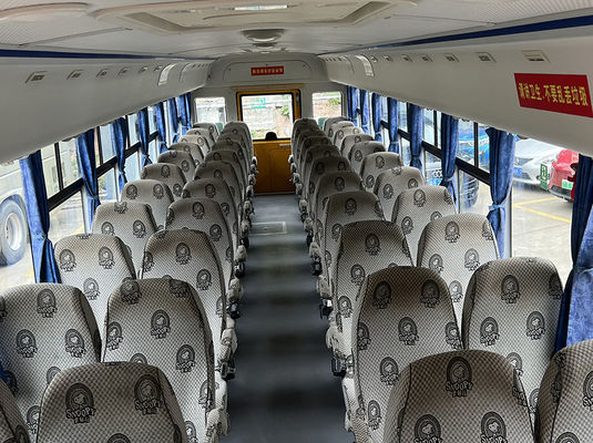 Autobus scolastici di seconda mano gialli 46 posti trasmissione manuale Autobus YuTong di seconda mano