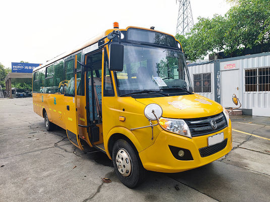Diesel Euro 4 Autobus scolastico in pensione Dongfeng 56 posti Autobus scolastico giallo