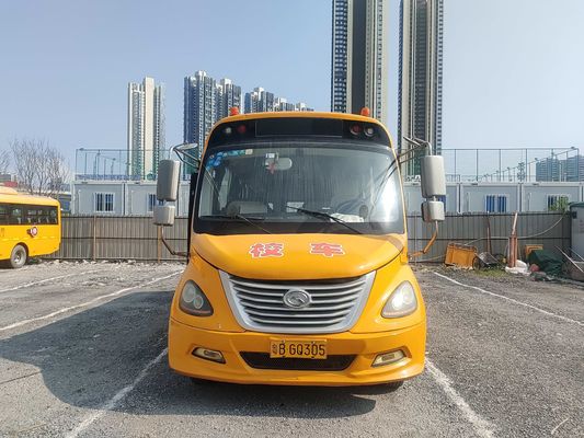 Autobus King Long 32 posti di seconda mano Autobus scolastico giallo Tipo di carburante diesel
