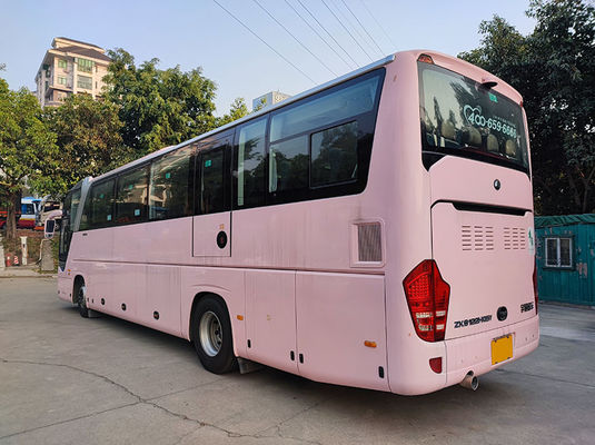 Luxury Pink Used Yutong Buses Euro 5 LHD Used Diesel Shuttle Bus in vendita