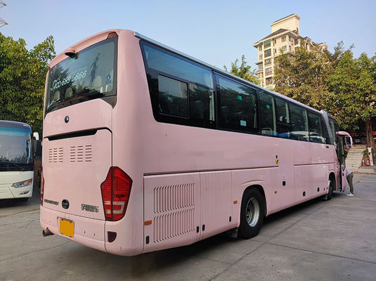 Luxury Pink Used Yutong Buses Euro 5 LHD Used Diesel Shuttle Bus in vendita