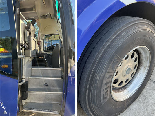Yutong Blue Used Coaster Bus 51 posti Euro 4 Standard di emissioni