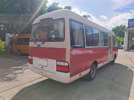 23 posti Toyota Coaster Autobus turistico di seconda mano con cambio manuale