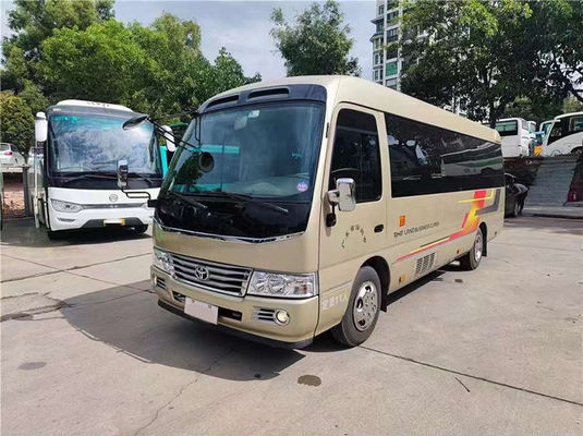 11 posti Toyota Coaster minibus di seconda mano con cambio manuale
