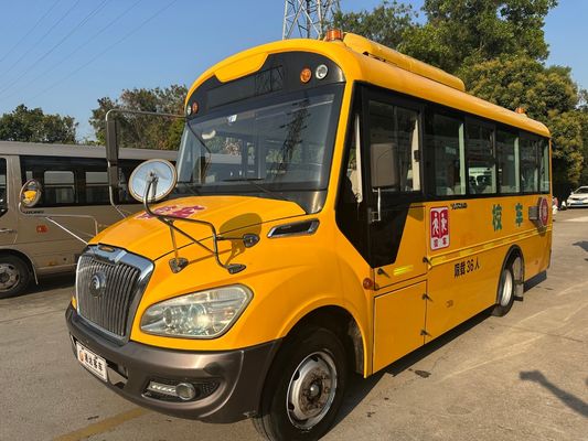 36 posti Giallo Motore Diesel LHD ZK6669DX7 Autobus scolastico usato Made in China