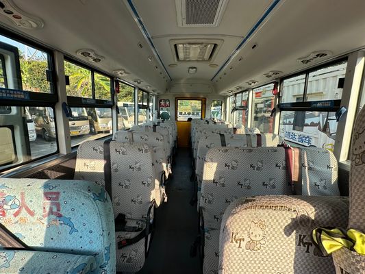 Furgone scolastico di seconda mano, con 36 posti, motore diesel giallo LHD ZK6669DX7