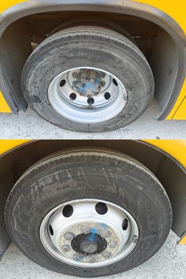 Autobus scolastico giallo usato da 56 posti con sollevatore per sedia a rotelle e carburante diesel Ottimo