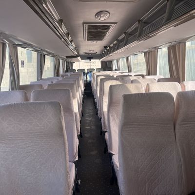 Yuchai 330 Motore Trasmissione manuale Golden Dragon di seconda mano 63 posti Autobus gialli