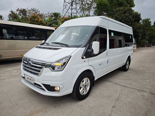 Minibus di seconda mano da 14 posti diesel Jiangling Transit CN-4 furgone con 145 km / h velocità massima