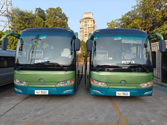 Autobus elettrico puro di seconda mano con motore elettrico di tipo 48 posti a sedere di Golden Dragon nel 2018 con pista posteriore del 1860