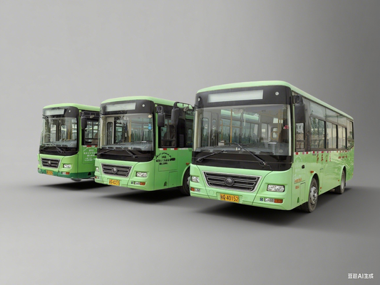 Autobus usato Yuchai con motore anteriore da 19/60 posti, cilindrata 3767 ml per un trasporto agevole