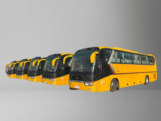 Autobus Yellow King Long usato: 63 posti, motore Yuchai e trasmissione manuale