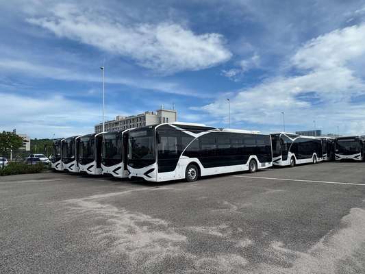 Un autobus Shenlong usato di 10 metri con 36 posti
